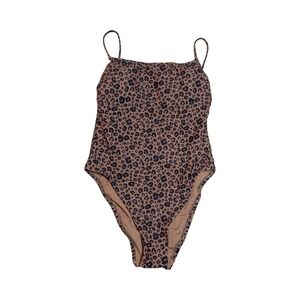 ⭐D4 Women's Leopard Print X-Back One Piece Swimsuit - Shade & Shore Small 4-6